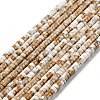 Electroplated Natural Howlite Bead Strands G-D470-01D-1