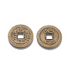 Tibetan Style Alloy Chinese Coin Pendants PALLOY-WH0060-01F-NF-2