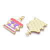 Circus Theme Alloy Enamel Pendants ENAM-P246-02D-2