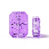 Transparent Spray Painted Glass Beads GLAA-I050-08F-3