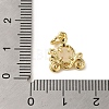 Brass Micro Pave Colorful Cubic Zirconia Glass Pendants X-KK-R162-026C-G-3