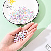 White Opaque Acrylic Beads MACR-YW0001-20D-5