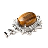 Natural Tiger Eye Pendants G-B033-03P-16-4