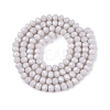 Opaque Solid Color Imitation Jade Glass Beads Strands EGLA-A044-P4mm-D19-2