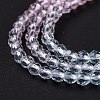 Transparent Gradient Color Glass Beads Strands GLAA-G101-2mm-06-5