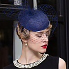 Imitation Hemp Round Fascinator Hat Base for Millinery AJEW-WH0472-45C-01-5
