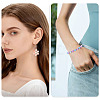 240Pcs 8 Colors Crackle Transparent Glass Beads GLAA-TA0004-19-8