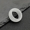 Natural Quartz Crystal Plain Band Rings DB0589-17-1
