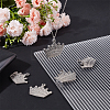8Pcs 304 Stainless Steel Pendants STAS-BBC0003-66-4