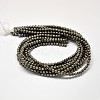 Natural Pyrite Round Beads Strands G-F197-10-10mm-4