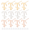 DICOSMETIC 30Pcs 3 Colors 201 Stainless Steel Stud Earring Findings STAS-DC0010-24-1