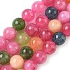 Dyed Natural Malaysia Jade Beads Strands G-G021-02C-26-1