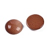 Synthetic Goldstone Cabochons G-T020-18mm-43-2