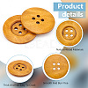 40Pcs Wood Buttons BUTT-OC0001-53A-4