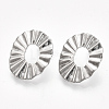 Non-Tarnish 304 Stainless Steel Stud Earring Findings LS-X-STAS-S079-46B-2