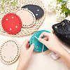   5Pcs 5 Colors PU Leather Oval Bag Bottom FIND-PH0001-50-3