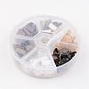 1Box 120PCS 6 Colors Iron Ribbon Crimp Ends IFIN-X0019-B-4