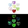 Luminous UV Plating Rainbow Iridescent Acrylic Beads OACR-O008-07-1