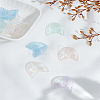10Pcs 5 Colors UV Plating Rainbow Iridescent Transparent Acrylic Pendants OACR-LP0001-11-1