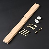 Assemble Wall-Mounted Wood Jewelry Display Organizer ODIS-WH0036-03-1