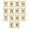 14Pcs 14 Style Plywood Thread Winding Boards WOOD-WH0060-07-1