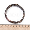 Natural Agate Beaded Stretch Bracelets for Women Men BJEW-M049-08C-5