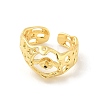 Brass Cup Peg Open Cuff Ring Settings KK-G518-08G-01-2