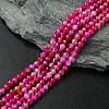 Natural Striped Agate/Banded Agate Beads Strands X-G-G545-04H-1