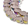 Electroplate Frosted Glass Beads Strands EGLA-Z001-01B-3