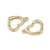 Brass Spring Gate Rings KK-Z078-06G-2