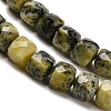 Natural Yellow Turquoise(Jasper) Beads Strands G-H078-C04-01-4