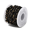 Handmade 304 Stainless Steel Beaded Chains CHS-L031-08G-03-2