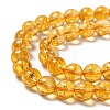 Natural Citrine Beads Strands LS-G-E326-10mm-01-3