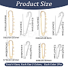 16Pcs 8 Styles Iron Rhinestone Safety Pins FIND-SC0022-24-2