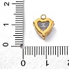304 Stainless Steel Rhinestone Pendants STAS-P386-01G-04-3