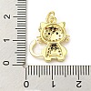 Brass Micro Pave Cubic Zirconia Pendants FIND-Z023-03C-3