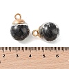 Glass Round Pendants GLAA-P063-01G-12-3
