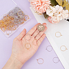 200Pcs 2 Colors Brass Wine Glass Charm Rings KK-SP0001-32A-3