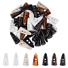 42Pcs 7 Colors Resin Buttons BUTT-GA0001-23-1
