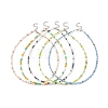 Glass Seed Beaded Two Loops Wrap Bracelet for Women BJEW-JB09216-7