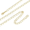 4MM Brass Twisted Dapped Chain Necklaces for Women KK-CBA4FD4-13G-4