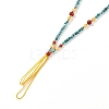 Adjustable Natural Turquoise Beaded Necklace Making MAK-G012-02-6