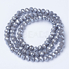 Electroplate Glass Beads Strands EGLA-A034-P3mm-A15-2
