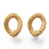 Brass Stud Earrings Findings X-KK-R116-012-NF-1