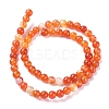 Natural Striped Agate/Banded Agate Beads Strands G-G582-6mm-62-2