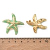 Starfish 304 Stainless Steel Enamel Stud Earrings SA-CBA46AF-23G-5