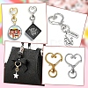 20Pcs 4 Styles Heart/Star Alloy Swivel Clasps FIND-YW0005-60-9
