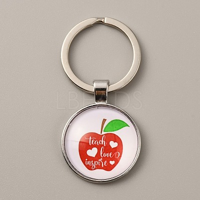 Teacher's Day Time Gem Keychain KEYC-WH0029-51F-P-1