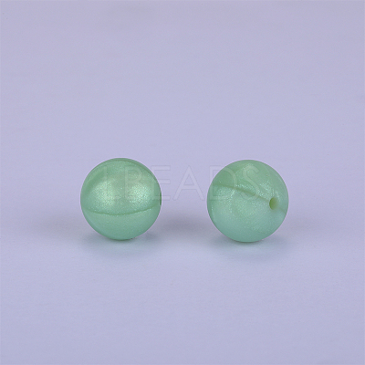Round Silicone Focal Beads SI-JX0046A-121-1