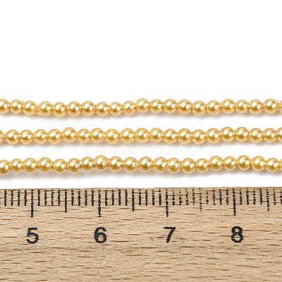 Electroplated Shell Pearl Beads Strands BSHE-G041-2mm-01-1
